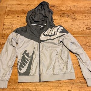 Nike Two-Tone Gray Hooded Jacket